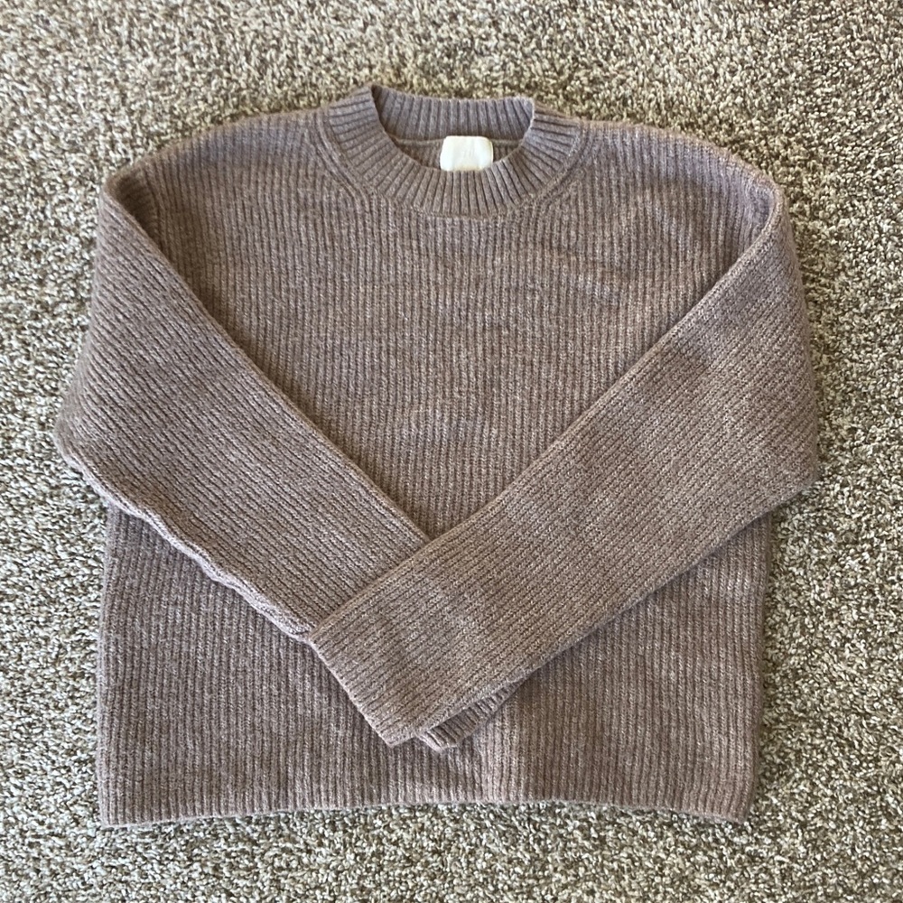 H&M Woman’s Taupe Crewneck Sweater